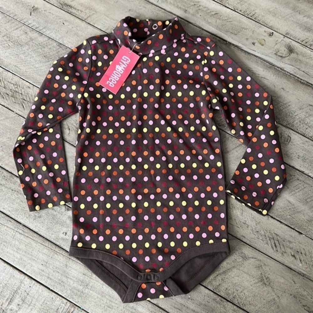Gymboree Polka Dot Fall Bodysuit Size 3T NWT
